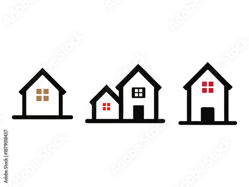 A collection of house logos vector