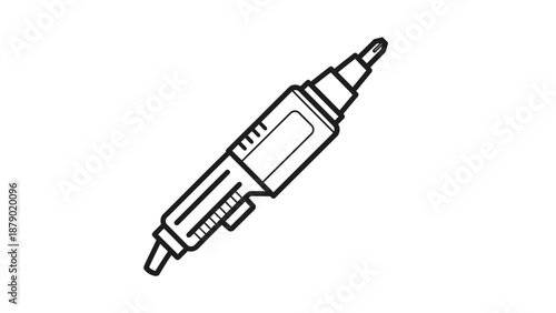 Electric rotary tool or die grinder for intricate crafting and detailing on an isolated white background.