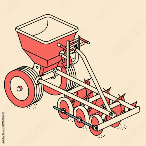 Agricultural seeder machine