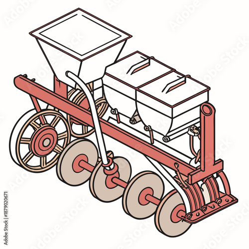 Agricultural planter machine