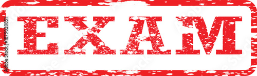 Exam Rubber Stamp Education Vector