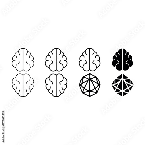 Human head with brain