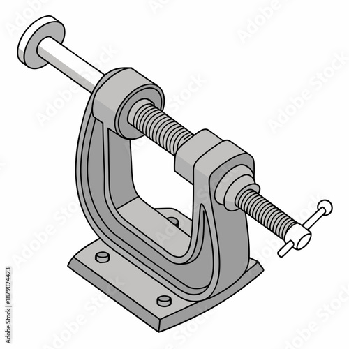 Mechanical clamp illustration