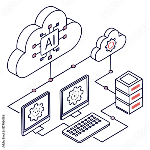 Ai cloud integration with computers and servers