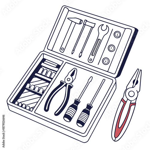 Toolkit with various tools
