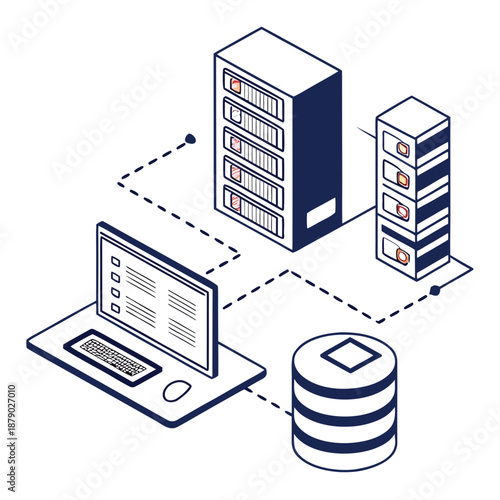 Laptop connecting to multiple data storage solutions