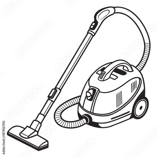 Illustrated vacuum cleaner