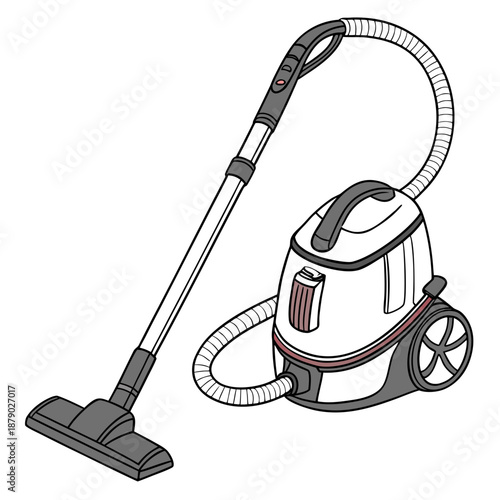 Illustrated vacuum cleaner