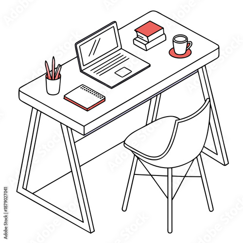 Modern home office setup