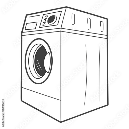 Illustrated washing machine