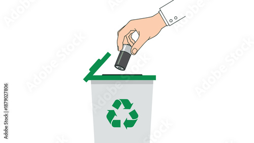 Recycling Cartridge: Environmental Responsibility Illustration