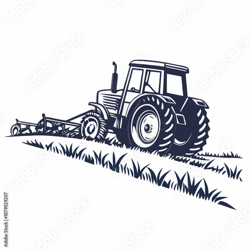 Tractor in a field