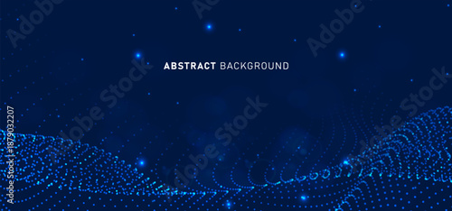 Digital technology speed connect blue green background, cyber nano information, abstract communication, innovation future tech data, internet network connection, Ai big data, line dot illustration 3d
