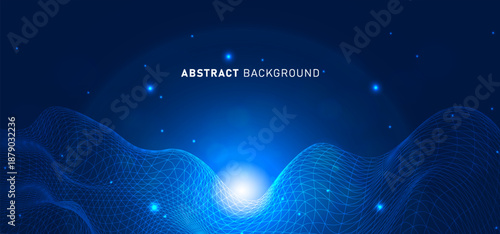 Digital technology speed connect blue green background, cyber nano information, abstract communication, innovation future tech data, internet network connection, Ai big data, line dot illustration 3d