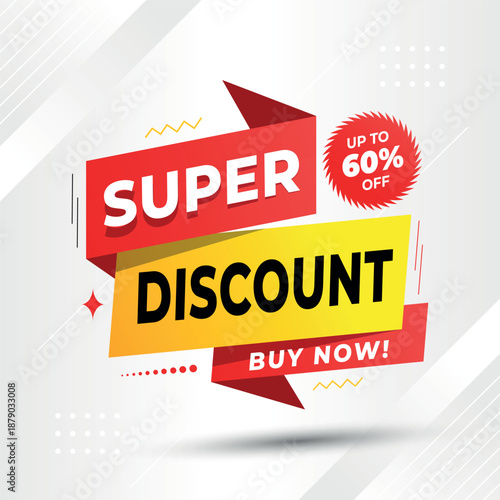 Super Discount Sale Promotion Banner