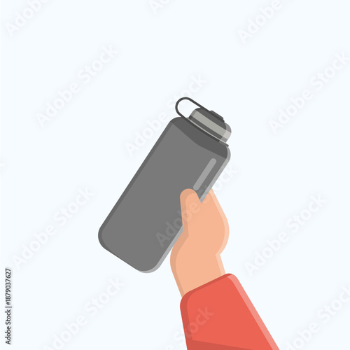 Tumbler Vector Art hand holding a tumbler