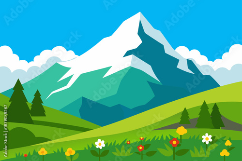 Majestic Summer Panorama of the Eiger Munch