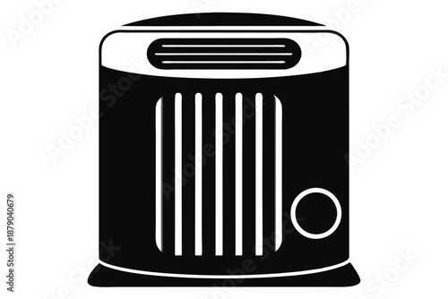 air purifier line art silhouette vector illustration
