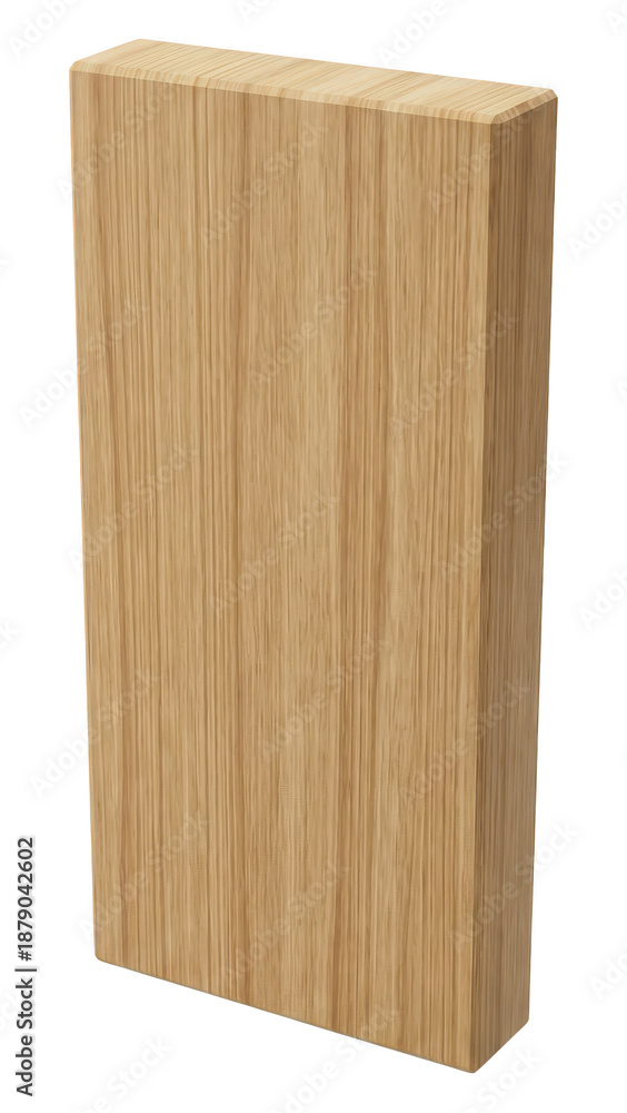 Fototapeta premium Natural Oak Wood Block - Solid Wood