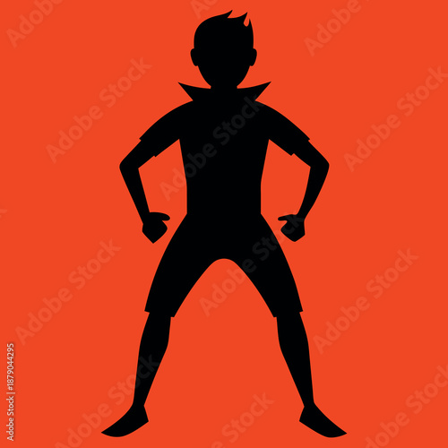 vector illustration of a boy