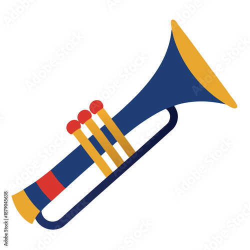 Trumpet military bugle for-memorial day style 