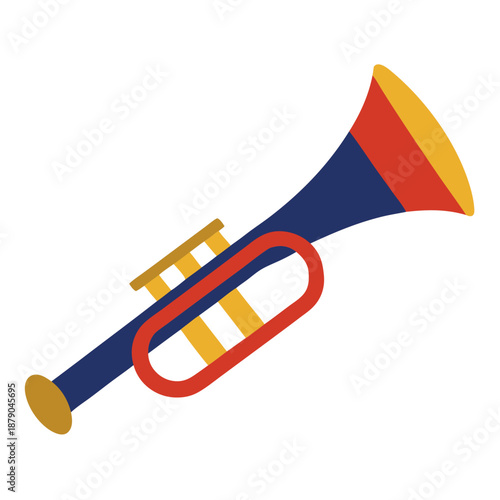Trumpet military bugle for-memorial day style 