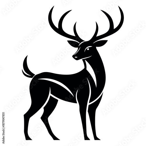 Different style dear logo design.