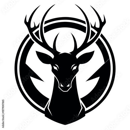 Different style dear logo design.