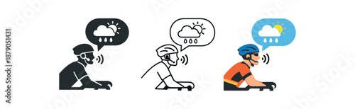 hands free interfaces cyclist asking headset assistant for weather update mid ride interface