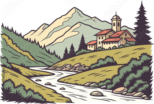 Aerial Drone View of City Landscape. Drone View of Nature and Forests. Modern Drone View of Urban Architecture. Scenic Drone View of Mountains and Rivers. Top Down Drone View for Travel Projects