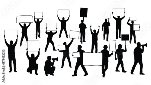 group of people holding protest signs