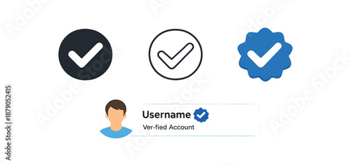 verification app profile with blue check verified account status