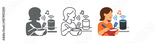 hands free interfaces user kitchen saying command to control device hands occupied