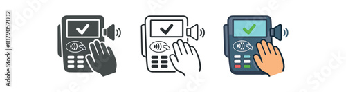 hands free interfaces touchless payment terminal voice confirmation transaction