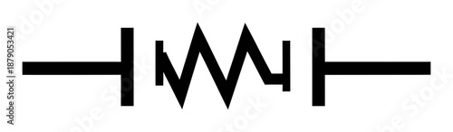 Resistor Symbol - Minimalist Vector Illustration