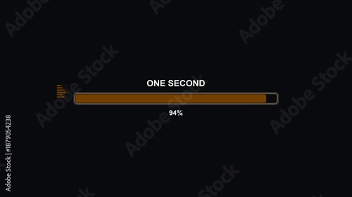 Wallpaper Mural Progress bar animation for science fiction settings showing loading sequence and completion message Torontodigital.ca