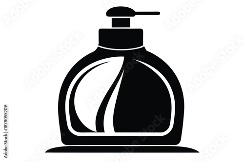 dish soap line art silhouette vector illustration