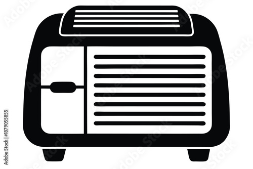 dehumidifier line art silhouette vector illustration