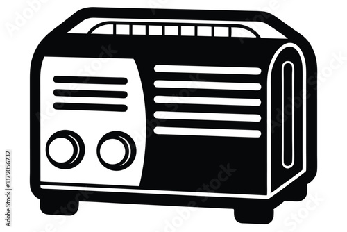 dehumidifier line art silhouette vector illustration