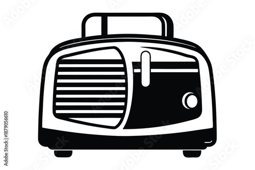 dehumidifier line art silhouette vector illustration