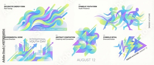 Celebrating creativity and connection on International Youth Day through vibrant designs and powerful symbols