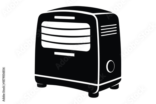 dehumidifier line art silhouette vector illustration
