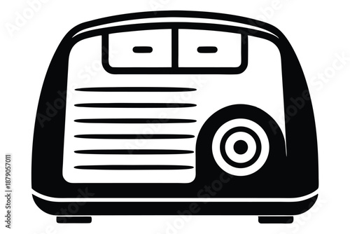 dehumidifier line art silhouette vector illustration