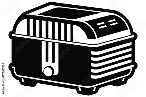 dehumidifier line art silhouette vector illustration