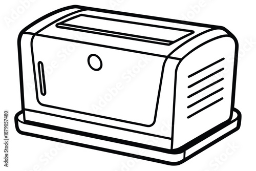 dehumidifier line art silhouette vector illustration