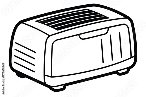 dehumidifier line art silhouette vector illustration