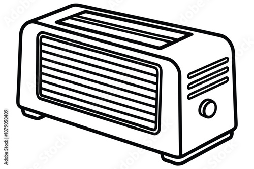 dehumidifier line art silhouette vector illustration