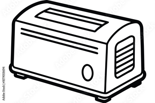 dehumidifier line art silhouette vector illustration
