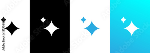 Sparkle icon vector. Ai sparkle symbol for ai generate or create button. Twinkle stars icon isolated vector symbol set.