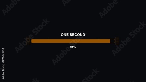 Wallpaper Mural Cool loading bar animation shows progress in science fiction setting for one second duration Torontodigital.ca